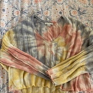 NWOT TIE DYE CROPPED SWEATER
